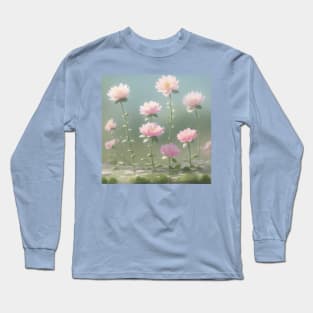 Up-Close Image of Lotus Flowers Long Sleeve T-Shirt